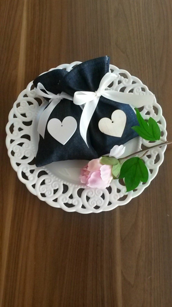 Jean Favor Bag Denim Cotton Favour Bag Denim Favor Bag Etsy