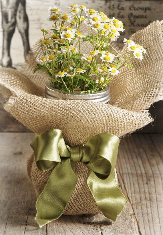 Burlap Wrap Hessian Squares Jute Centerpieces Diy Rustic Etsy