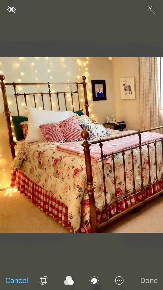 Red Buffalo Check Bed Skirt Plaid Image 0