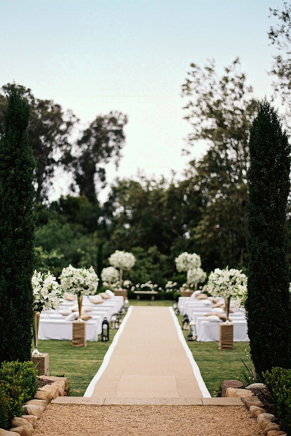 Burlap aisle runner wedding Clearance
