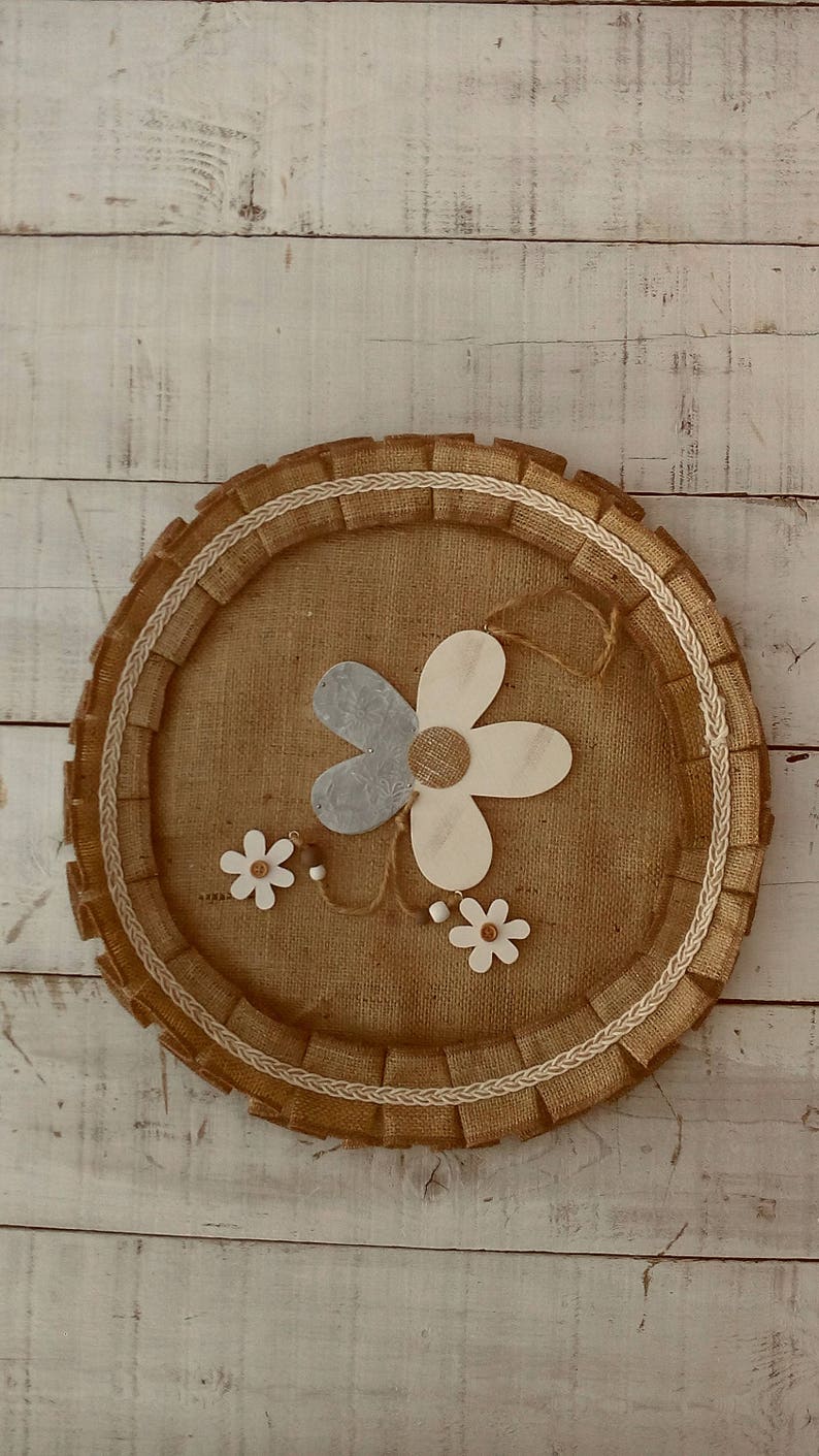Round Burlap Placemats Circular Tablemats Hessian Table Etsy