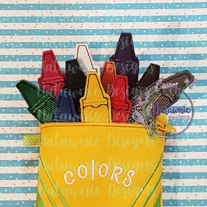 Farben - 4 x 4 -(Tasche nicht enthalten)- EMBROIDERY FILE