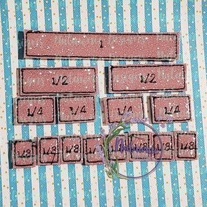 Fractions - 4x4 -- EMBROIDERY FILE