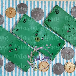 Pretend US Currency - 5x7 -- EMBROIDERY FILE