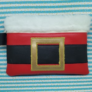 Santa Zipper Bag - 5x7 - EMBROIDERY FILE