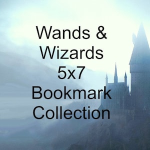 Wands and Wizards Bookmark Set - 5x7 - EMBROIDERY FILES