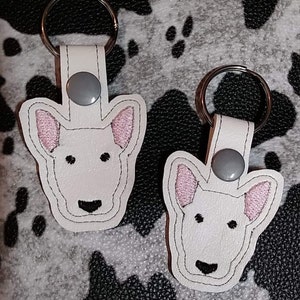 Bull Terrier Key Fob - EMBROIDERY FILE