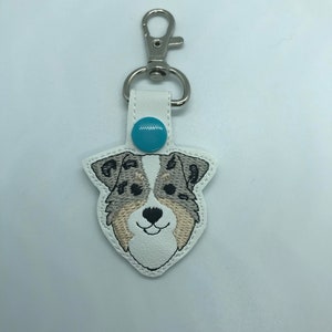 Australian Shepherd Key Fob - EMBROIDERY FILE
