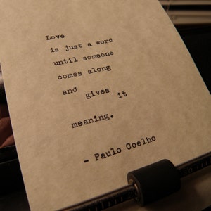 Citation De Paulo Coelho Rencontres Importantes Tape A Etsy
