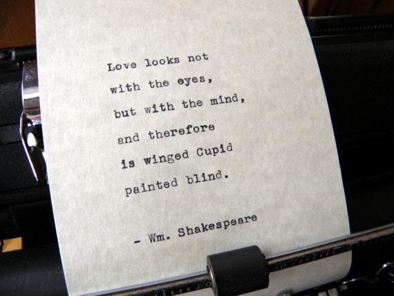 Citation De William Shakespeare L Amour Ressemble Pas Avec Etsy