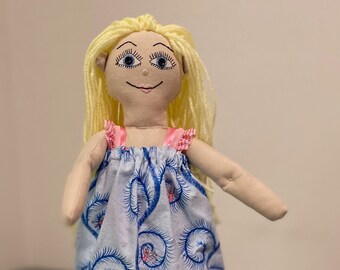 Handmade OOAK Custom Rag Doll