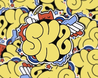 Sk8 the Infinity graffiti stickers