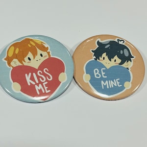 Sasaki and Miyano Sweetheart Buttons