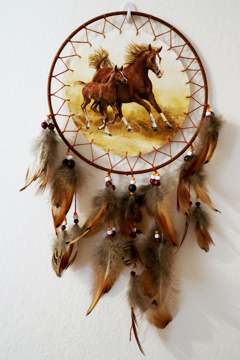 Horse Dream Catcher Country Style A Gift for Horse Lovers Etsy