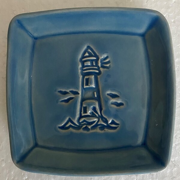 Blue Soap Dish Etsy