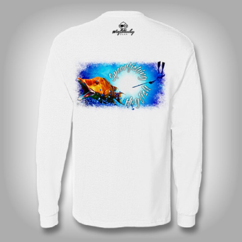 Spear Fishing Hog Fish Mens Womens Unisex Solar Performance Custom Graphics Novelty Streetwear Apparel design t-shirt team shirts
