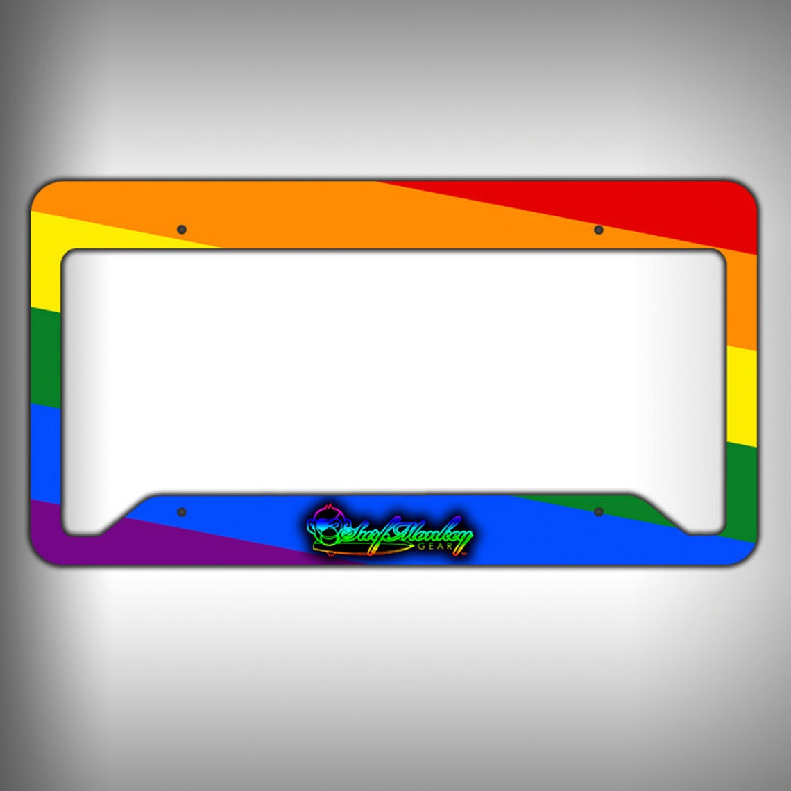 Rainbow Custom Graphics License Plate Frame Holder Car - Etsy