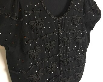 long black dressy cardigan