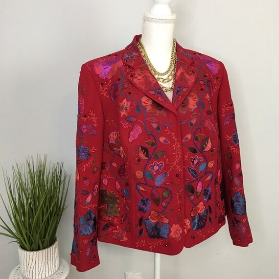 JOHN MEYER DESIGNER Vintage Jacket Statement Beade
