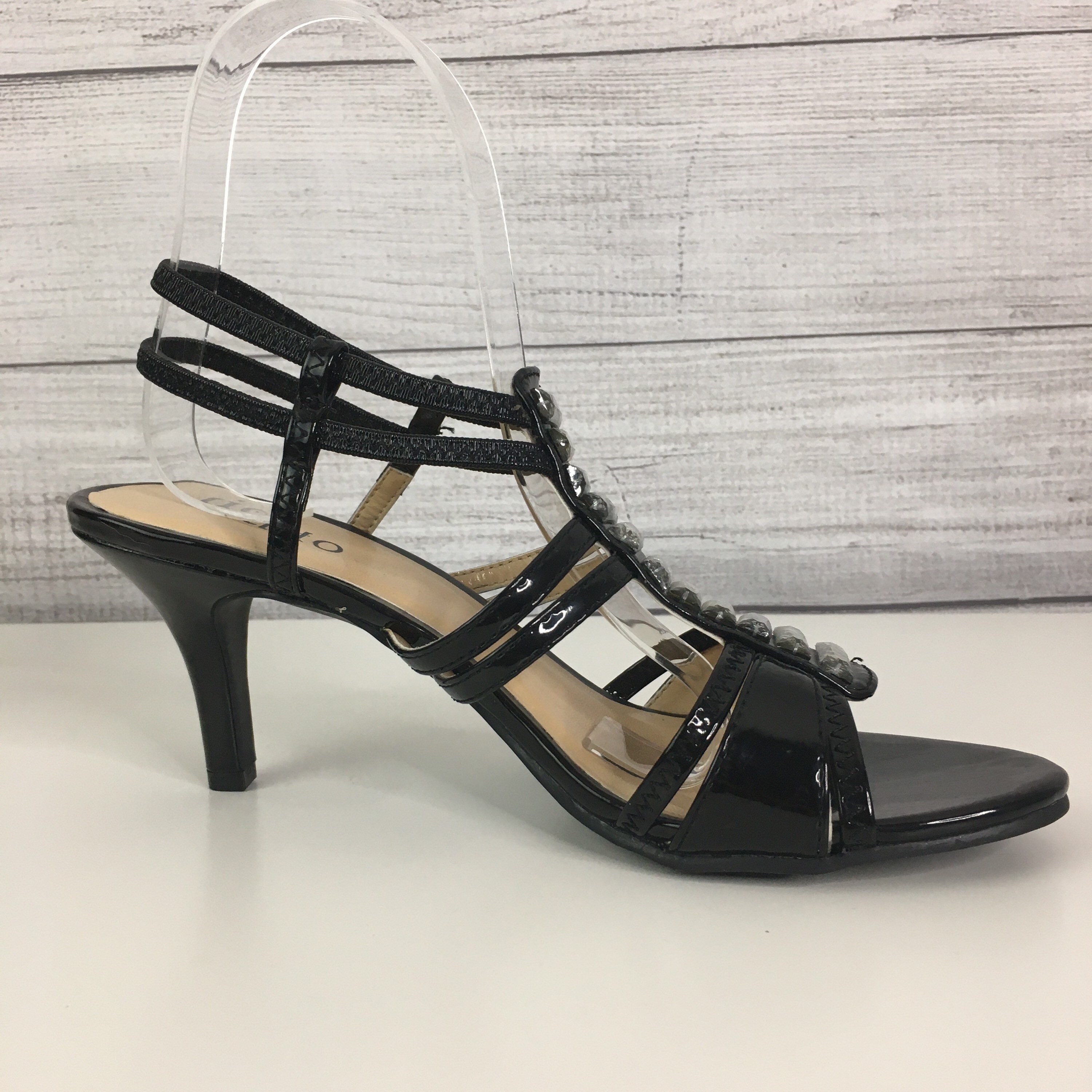 VINTAGE 90S Black Kitten Heels Prom 