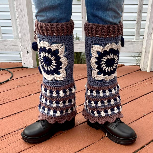 Hwyliog Style  Crocheted Leg Warmers