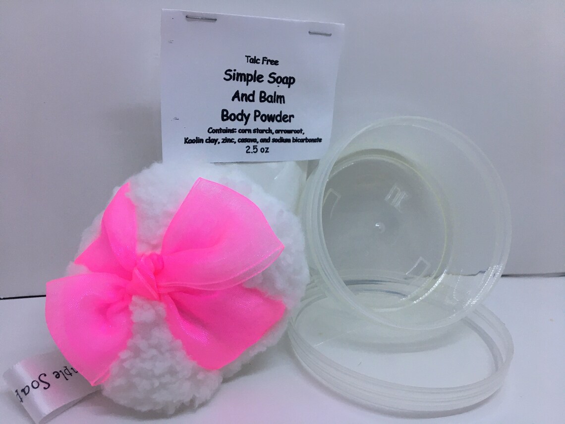 Talc Free Powder and Puff Gift Set Etsy