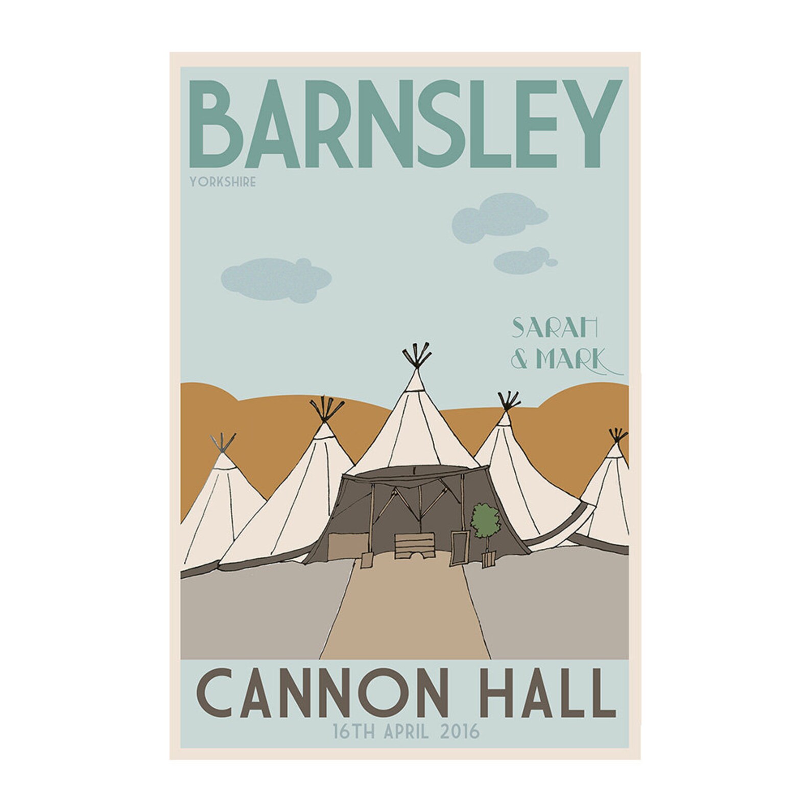 Customised Vintage Wedding Venue Poster Keepsake Etsy