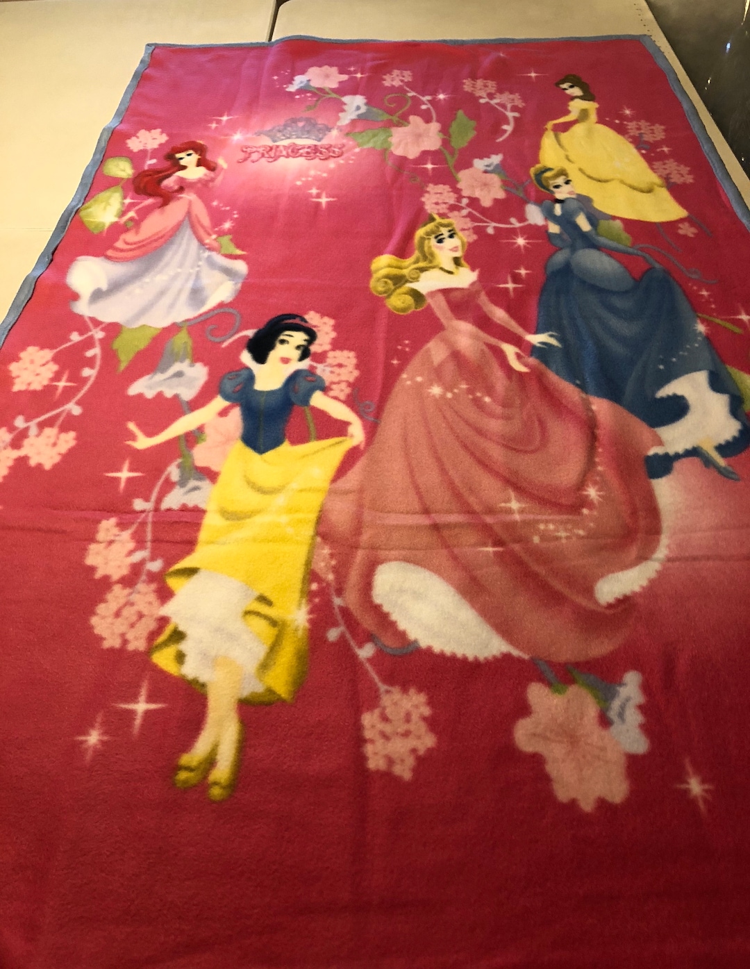 Disney Princess Blanket Etsy