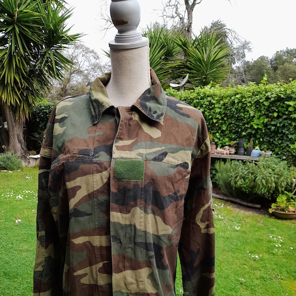 Originale casacca giubba da combattimento italiana vintage militare cotone mimetico