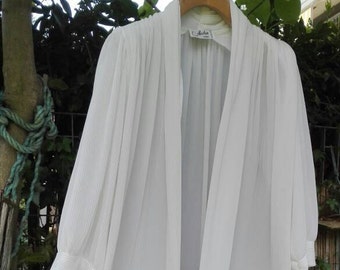 Vestaglia SALE shabby chic vintage bianca wedding sposa woman chic Dressing gown bianca plissettato chic Parigi luna di miele