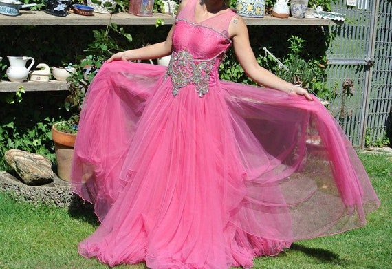 Vestito rosa Sposa damigella bride fucsia tulle wedding chic | Etsy Italia