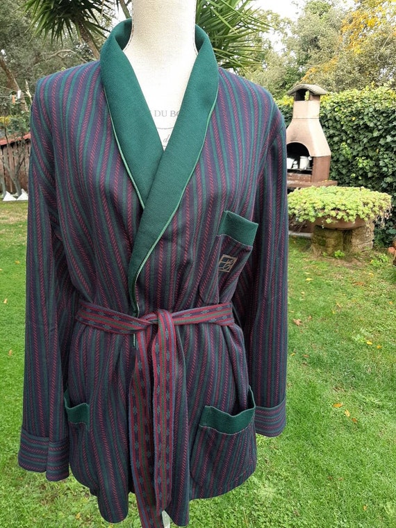 Men's dressing gown 70s vintage boss style Italian