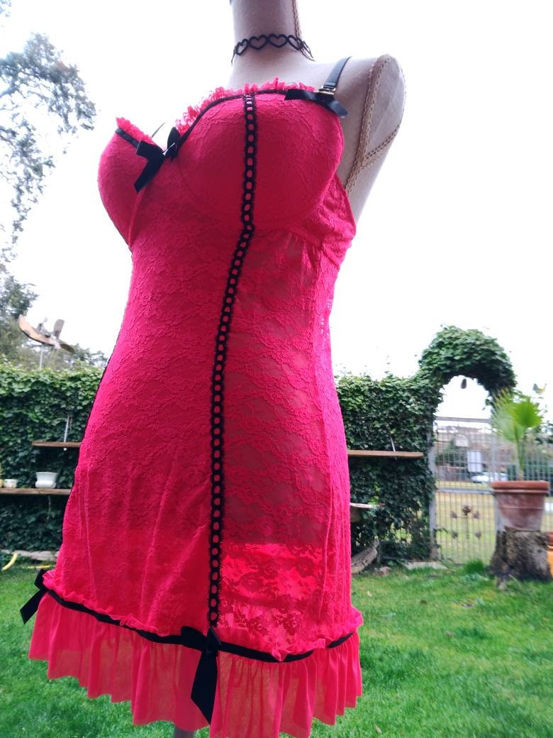 Corset Bodice Babydoll Chic Elegant Lolita Style Ruffle Woman Etsy