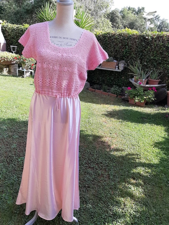 lingerie-nightdress-70s-shabby-chic-vintage-pink-natu-gem