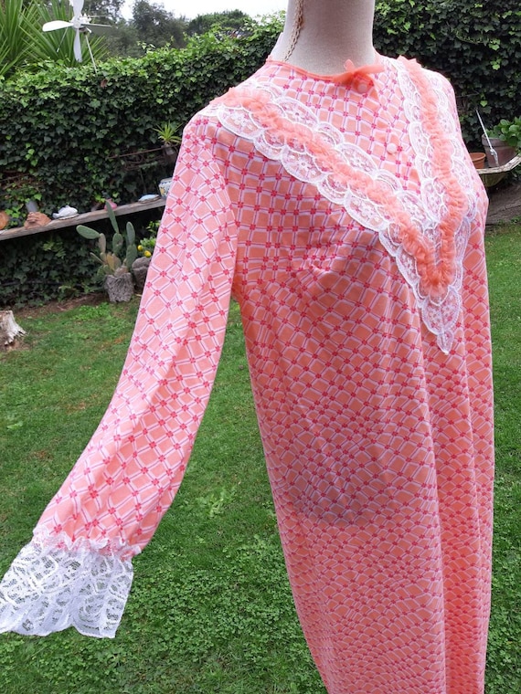 50s vintage nightgown shirt psychedelic country la