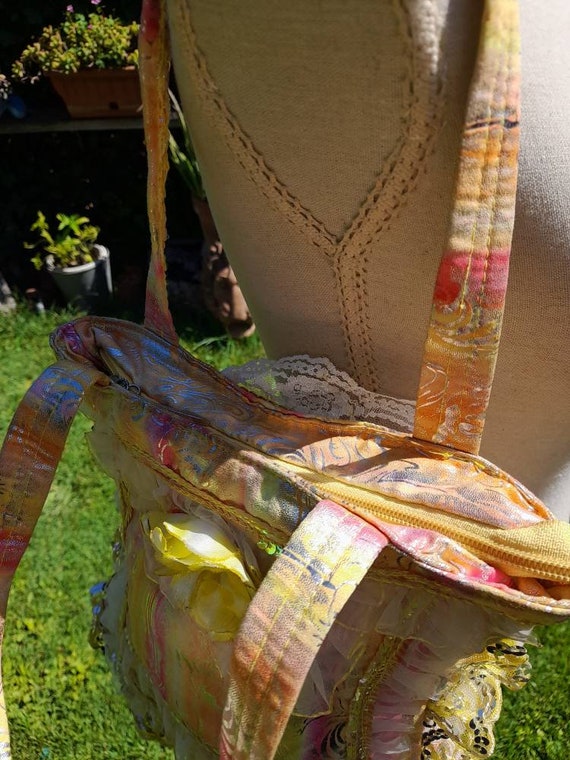Beatiful bag lace bag chic bag vintage lace weddi… - image 9