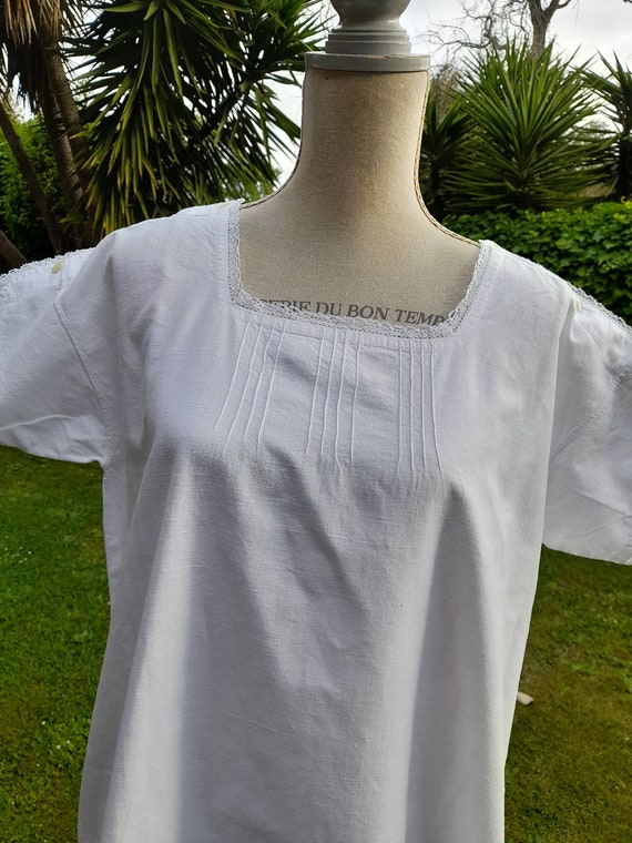 Camicione bianco camicia da notte vintage anni 90… - image 1