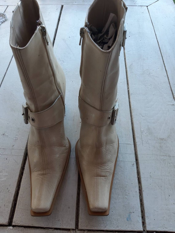 Women's boots vintage style cowboy 80s fashion Ita