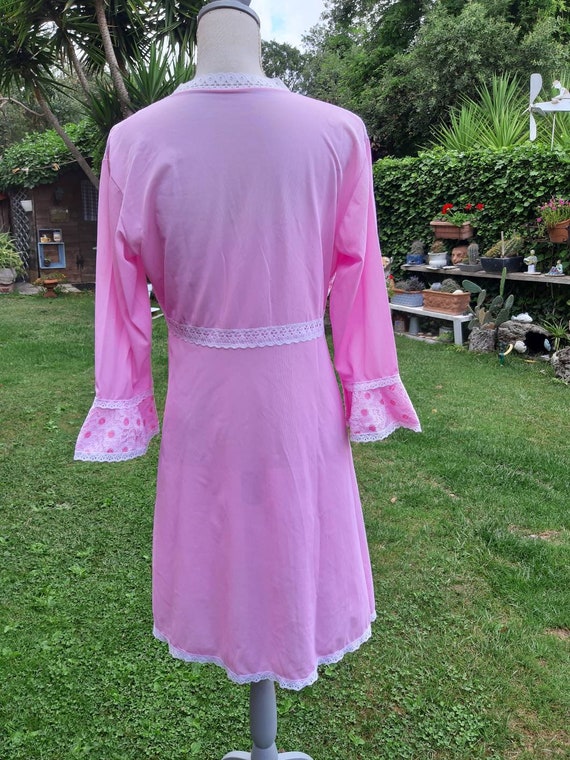 Vintage nightgown true 60s pink pink nightgown shabby… Gem