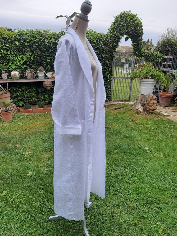 Dressing gown mixed silk dressing gown shabby chi… - image 9