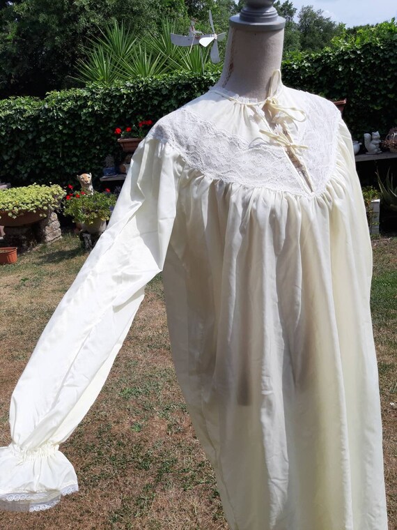 Vintage yellow pale yellow nightgown cloud sensual
