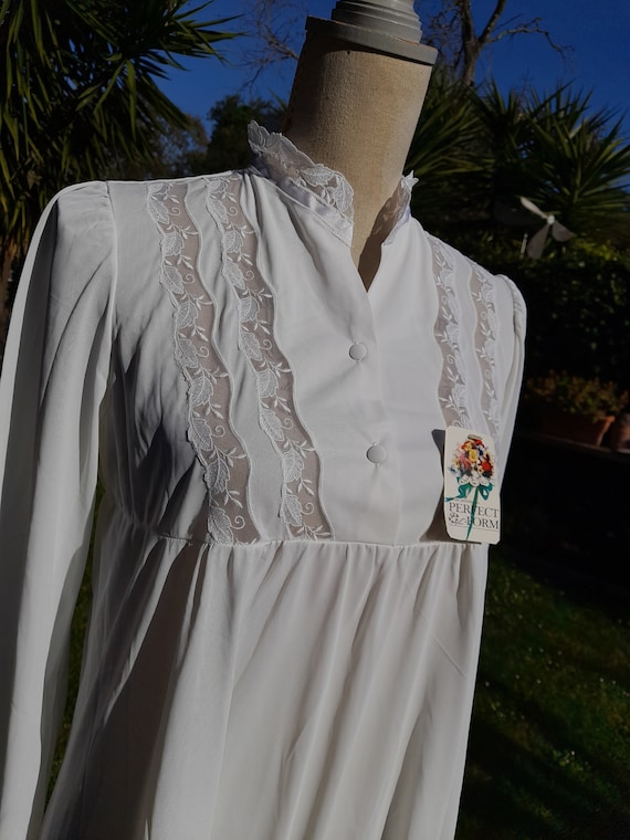 Vintage white nightgown true 70s white nightgown … - image 5