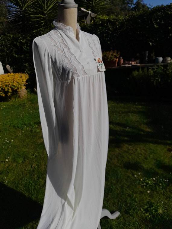 Vintage white nightgown true 70s white nightgown … - image 3