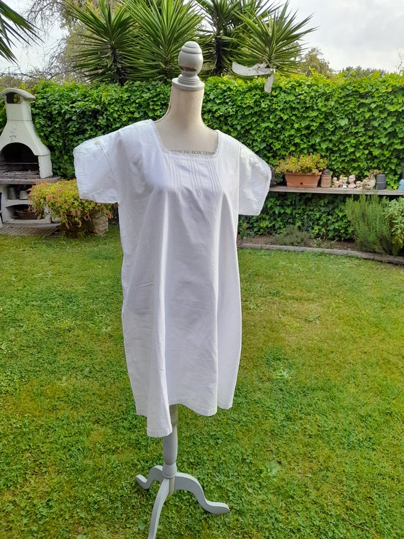 Camicione bianco camicia da notte vintage anni 90… - image 4