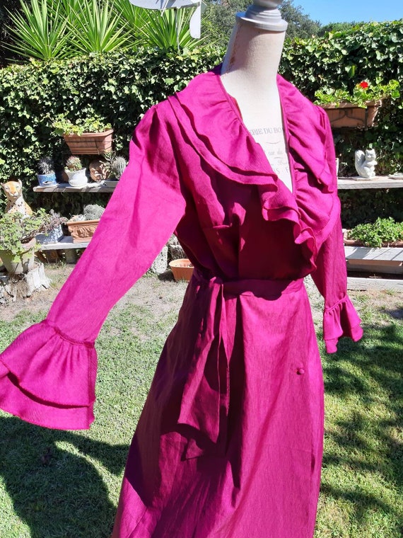 Dress dressing gown vintage diva Hollywood 70s edg
