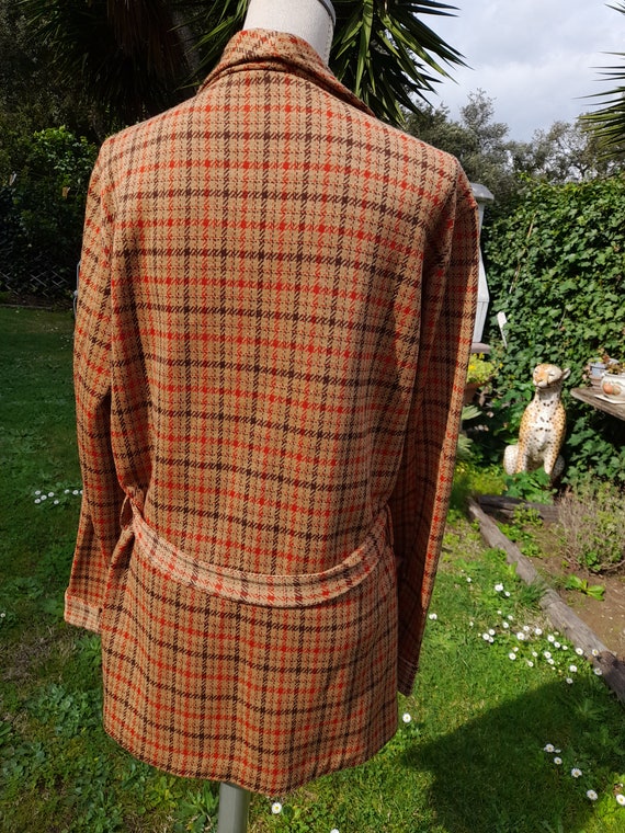 Men's dressing gown 70s vintage boss style Italia… - image 10