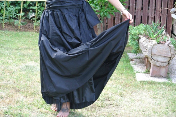 Dress black dress woman black satin tulle party d… - image 6