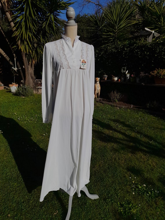 Vintage white nightgown true 70s white nightgown … - image 2
