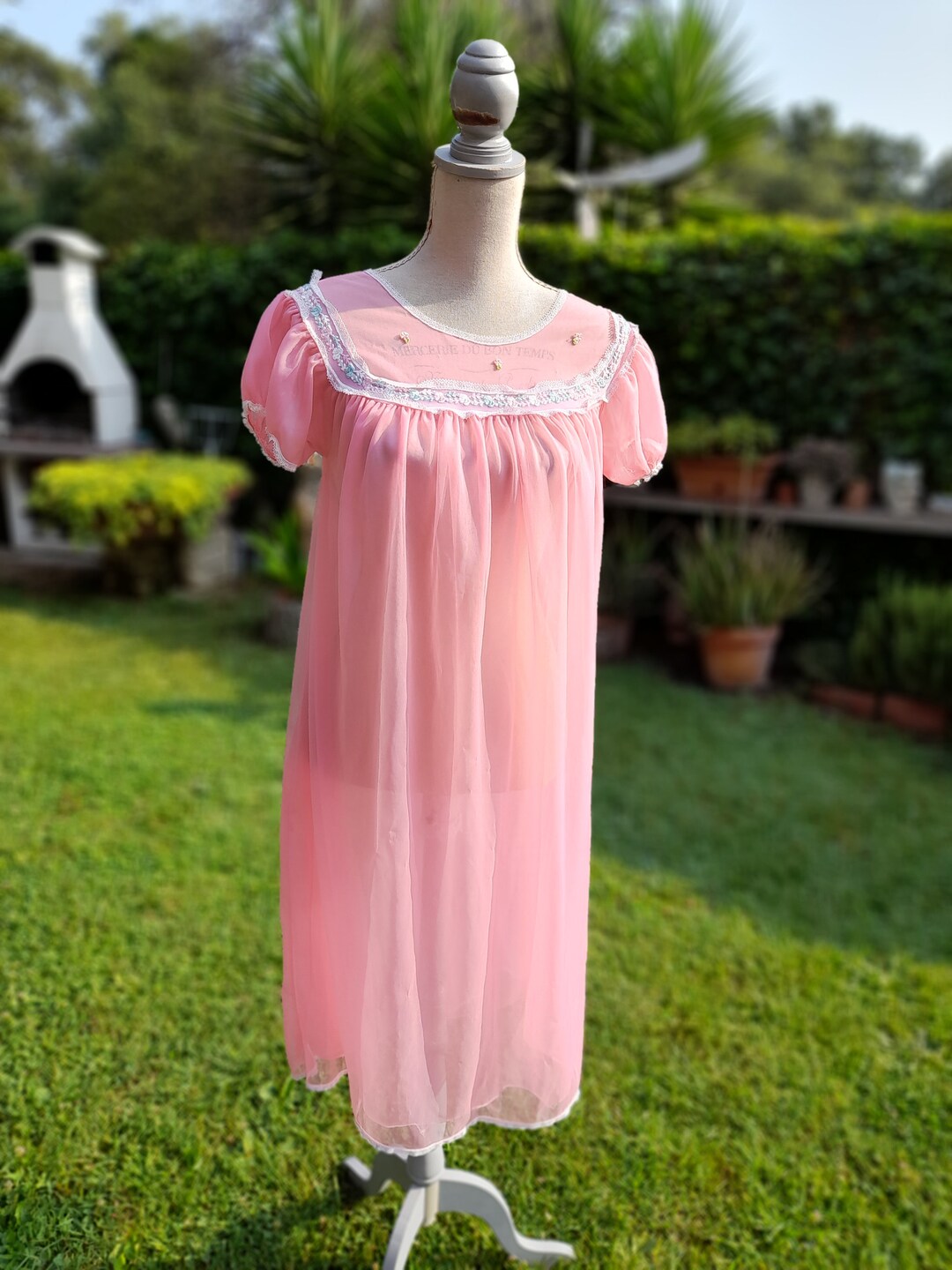 Nadia's Pink Vintage Nightgown main image 0