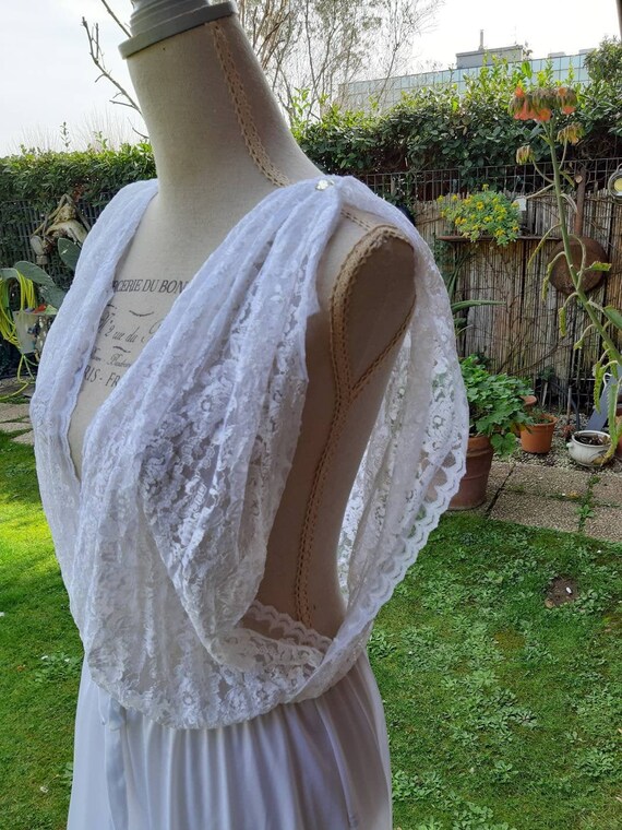 Shabby chic vintage white lace sensual lace sexy n